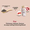 Mina ibrow Hair Color Burgundy|Natural Spot coloring Hair Tinting Powder, Water and Smudge Proof | No Ammonia, No Lead with 100% Gray Converge|Vegan and Cruelty free