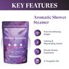 Glowlylite Shower Steamers Aromatherapy - 20 Packs Shower Bombs Essential Oils for Home Spa Bath, Self Care, Stress Relief (Purple)