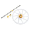 Microheli Titanium Main Shaft/CNC Delrin Main Gear/Auto-Rotation Hub Set (Gold) - Blade 230S / 230S V2