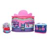 Squishville by Original Squishmallows Rock and Roller Disco Playset - Includes 2-Inch Danya The Bunny Plush, Roller Skates, DJ Booth, and Skating Rink Playscene - Toys for Kids