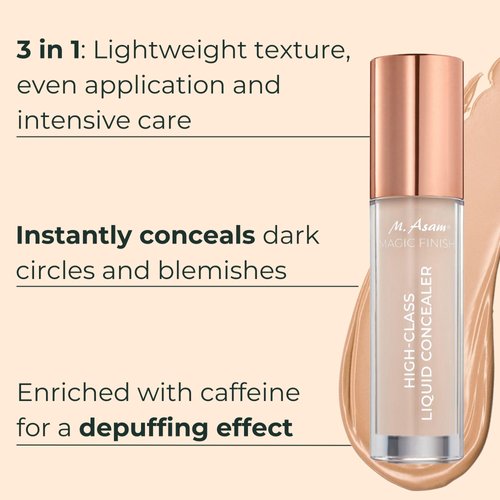 M. Asam Anti-Age Liquid Concealer, Ivory, 1 Minute, Creamy, Mimic-Lift Complex, Green Tea Extract, Illuminating Pigments, Sunflower Wax, Shea Butter