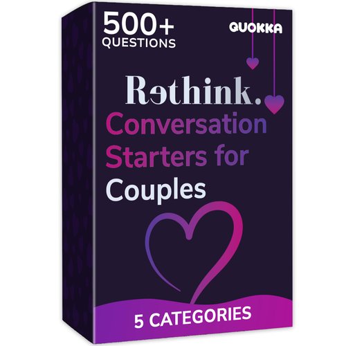 QUOKKA Conversation Cards Game - Couples Edition | Original Version | Relationship Connection - Great Board Game for Married Husband & Wife