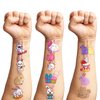 82 PCS 8 Sheet Funny Cute Bunny Temporary Tattoos Sticker Rabbit Animal Themed Birthday Party Decorations Favors Supplies Gifts for Girls Boys Baby Showers Prizes Cute Tattoo School Reward
