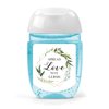 Spread Love Not Germs Sticker Wedding, Birthday Party Favor, Mini Hand Sanitizer Stickers, Greenery Wedding Favor Labels Stickers, Pack of 36, 1.26 x 1.39 Inch