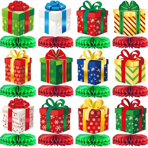 Christmas Party Decorations Christmas Honeycomb Centerpieces Holiday Party Decorations for Christ...
