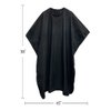 Betty Dain Black Jaguar Bleach-proof All Purpose Styling Cape, Material Defends Against Bleach Stains, Color Proof, Chemical Proof, Waterproof, Lightweight Embossed Nylon, Black