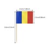 100 Pcs Romania Flag Romanian Toothpick Flags Cocktail Picks
