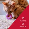 Huxley & Ket Plush Cat Toy | Strawberry Donut | Strong Catnip Filled Cat Toy | Plush Interactive Kitten and Cat Toy with Catnip and Crinkle | Kittybelles