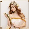 Sureio 12 Pieces Halloween Greek Goddess Costume Accessories Set Golden Leaves Bridal Hair Headband Hair Comb Coil Upper Crown Armband Dangle Earrings Bridal Headpiece for Wedding Party Accessories