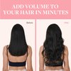 GOO GOO Clip in Hair Extensions Real Human Hair, 16inch 120g 7Pcs, 1 Jet black, Remy Human Hair Extensions Clip ins for Women, Natural Human Hair