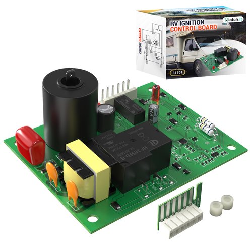 LATCH.IT RV Furnace Ignition Control Board | Camper Furnace Control Board Direct OEM Replacement for PN 31501 | Compatible with Atwood Hydro Flame Furnaces 7912-II, 7916-II, 7920-II, and More