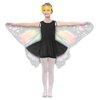Sunlisky Kids Butterfly Wings Costume for Girls Fairy-Wings Mask Party Favors Gifts (Rainbow sets)