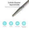 HYTOOS Small Cone Cuticle Clean Nail Drill Bits, 3/32" 2mm Conical Carbide Nail Bit, Professional Safety Under Nails Cleaner for Cuticle Dead Skin, Electric Manicure Accessories, Medium