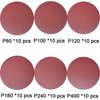 Premium 60 PCS 6" PSA Sanding Discs - 10 Each of 80 100 120 180 240 400 Grit - Self Adhesive Stickyback Sandpaper Discs for DA Sander, Sand Automotive Car Paint, Woodworking Wood, Metal