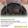 Replacement Parts for Shark IQ Robot Vacuum by Techecook- Replace R101AE RV1001AE shark robot vacuum brushes - Includes 6 x Side Brushes, 3 x Hepa Filters,1 x Main Rolling Brush and 1 x Cleaning Brush