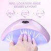 HEBECA UV Light for Gel Nails, 75W Professional UV LED Nail Lamp for Fast Curing Nails, Super-Thin Salon-Grade Nail Dryer with Smart Sensor & 3 Timer Settings & LCD Display X33