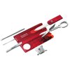 Victorinox Swiss Card Lite Swiss Army Knife, 13 Function Swiss Made Pocket Knife with Magnifying Glass LED and Tweezers - Ruby