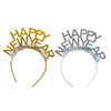 BinaryABC Happy New Year Headband Tiara,2025 New Years Eve Party Supplies,New Years Party Favors,2Pcs