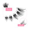 VieVie Lash Clusters 72pcs DIY Eyelash Extension Lashes, 9-16mm Mix Individual Eyelashes, Natural Look DIY Lash Extension (Cluster 04)