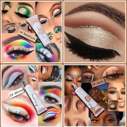 Eyeshadow Primer Dark Eye Shadow Primer Liquid Matte Eye Primer Waterproof Long Lasting Uniform Color Rendering Eyeshadow Primer for Women Oily Lids Eyeshadow Makeup-Dark