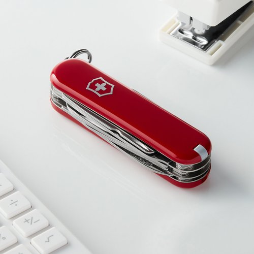 Victorinox Swiss Army Minichamp Pocket Knife, Red, 58mm