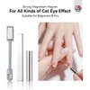 SAVILAND Cat Eye Magnetic for Nail: 9PCS Cat Eye Gel Nail Polish Magnet Tools Set Strong Suction Nail Magnet Nails Square Round Magnet Stick Diverse Cat Eye Effect Double Ended Nail Salon Art Tools
