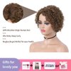 Quantum Love Deep Curly None Lace Front Human Hair Wigs Deep Wave Curly Side Part Wig Short Bob Pixie Cut Brazilian Remy Human Hair Wigs for Women