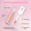 Ofra Lip Gloss - Apricot Dream | Non Sticky, Ultra-Glossy Lip Gloss | Long Lasting Formula for a Smooth, Hydrated Finish | Ultra-Comfortable Lip Gloss for All-Day Wear | 3.5mL 1.1oz