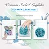 Spongentle Premium Deep Cleansing Loofah Sponge for Radiant Skin, Pack of 4, Bath and Shower, Exfoliating Body Scrubber, Beautiful Colors for Women and Men