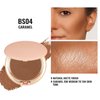 Oulac Matte Bronzer Powder Face Makeup with Mirror - Natural SunKissed Bronzer Look,Highly Pigmented Cream Bronzer, Long Lasting Glow, Easy to Blend, Vegan & Cruelty-Free BS04