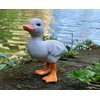 Higherbros Rubber Ducks Farm Realistic Animal Figurines Duckling Little Duck Animal Figures for Children's Toys Bath Toys and for Party Favors, Gifts, Prizes, Rewards, Giveaways (White)
