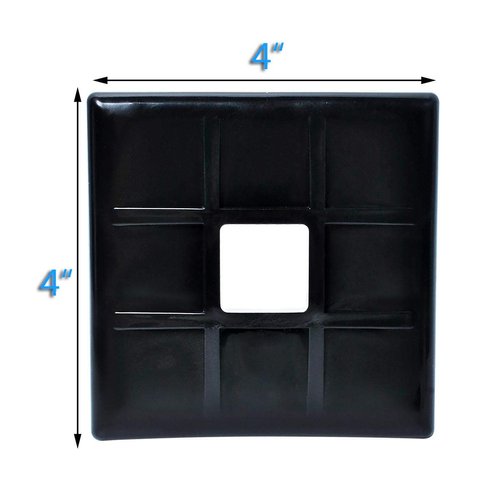 Wadoy RV Bumper Plug End Cap 4" Square Bumper Caps for RV, Camper, Travel Trailer, 2 Pack