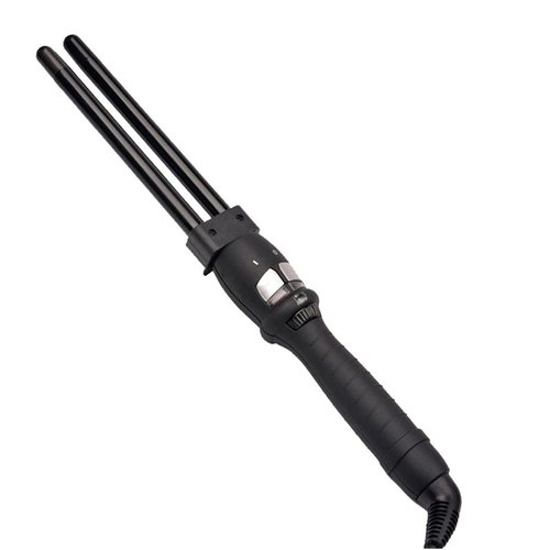 Curling Iron Hair Waver, 2 Barrel Hair Curler Wand, Double Barrel Curling Wand, Tourmaline Ceramic 16mm Curling Iron for Long Hair, Fast Heating Beach Waves Styling Tools