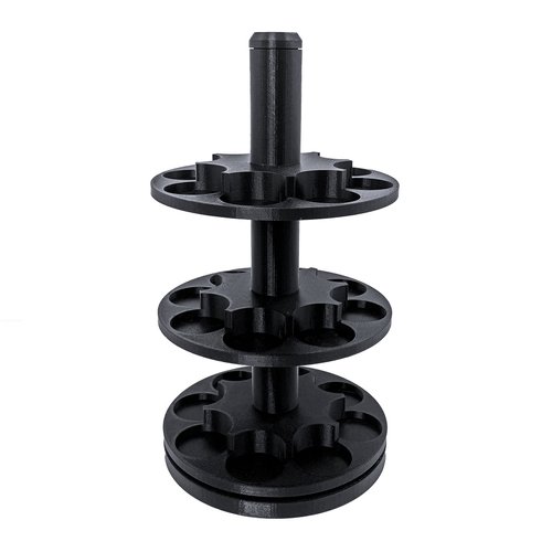 3-Tier Spinning Paint Rack for Tall Pots, 3D Printed Desk Shelf Organizer for Tabletop RPG Miniature Acrylics and Colors, Compatible with Citadel Paints