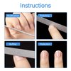 6 Pieces Diamond Nail File Stainless Steel Double Side Nail File Metal File Buffer Fingernails Toenails Manicure Files for Salon and Home (Sliver, 5 Inch)