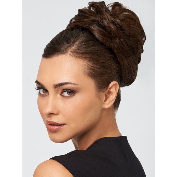 Style-a-Do Hair Wrap Color R6/30H CHOCOLATE COPPER - Hairdo 6" Length Chignon Tru2Life Heat Friendly Elastic Band Synthetic Updo Bun Hairpiece