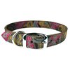 OmniPet 6247-CH16 Paisley Pattern Leather Dog Collar, Chocolate,16"