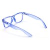 V.W.E. Transparent Neon Color Deluxe Reading Glasses - Comfortable Stylish Simple Readers Magnification (Blue, 2.00)