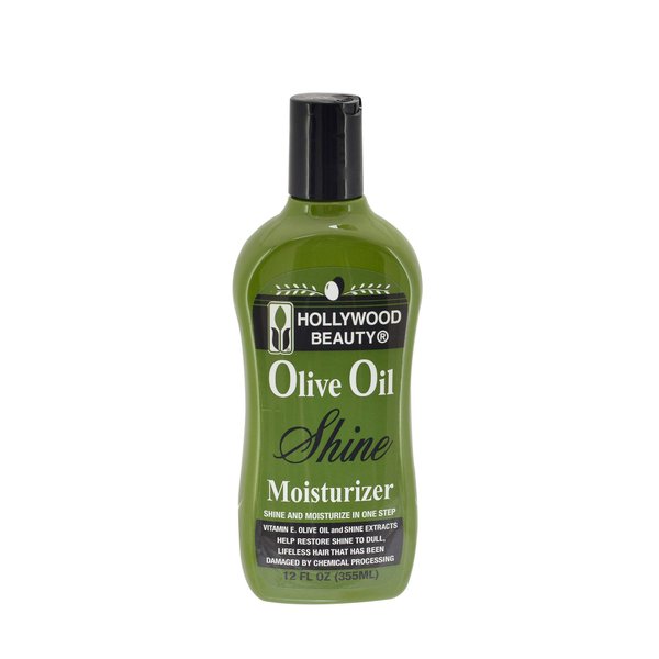 Hollywood Beauty Olive Oil Moist & Shine Moisturizing Hair Lotion, 12 oz (Pack of 2)