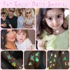 Ozepao 100 Pcs Easter Luminous Temporary Tattoos for Kids Easter Party Favors Supplies Easter Basket Stuffers