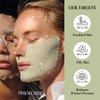 PINKWONDER Tamanu Hero Clay-fit Mask (3EA), Clay Sheet Mask for Pores, Tamanu Oil and Panthenol for Acne and Oily Skin, Pore and Blackhead Care, Korean Skincare