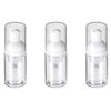 3 PCS Clear Minimalist Travel Small Size Mousse Foam Soap Bottle Empty Plastic Foaming Soap Dispenser Refillable Pump Containers for Face Wash Lash Shampoo Skin Care ﻿ ﻿
