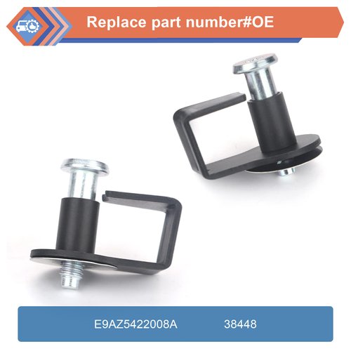 ZONFANT 2 Pcs Door Striker Bolts Set, Door Latch Lock Striker Bolts Including Bushing Compatible With Select 1980-1998 Ford / 1986-1989 Lincoln / 1981-1991 Mercury, Replace#E9AZ5422008A 38448