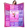 Gymnastics Gifts for Girls Women Blanket Ultra Soft Flannel Gymnastics Throw Blanket Merch Gymnastics Gifts for Gymnastics Lovers Stuff for Kids Teens Adults 50"x40"