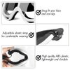 POKONBOY 2 Pack Protective Goggles/Safety Glasses/Motorcycle Eyewear with Bandanas - Compatible with Nerf Game Battle for Kids (Black & White)