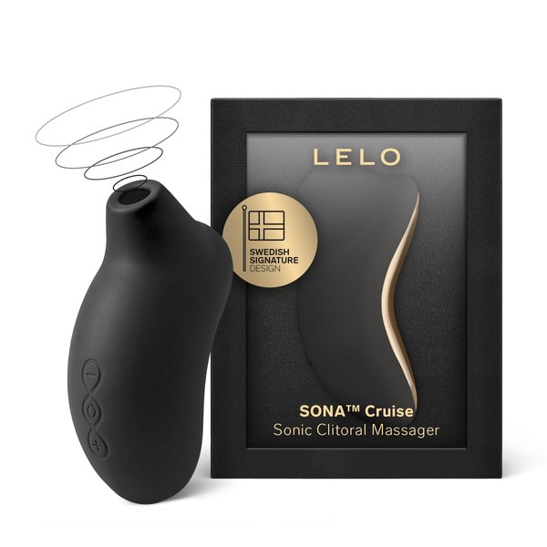 LELO SONA Cruise Suction Vibrator for Enhanced Pleasure, Waterproof and Rechargeable Clit Sucker Sex Toy for Women, Black