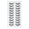 False Eyelashes Wispy 100% Handmade Luxurious Cat Eyelashes Natural Look 10 Pair Wispies Lashes For Daily work and Wedding, Easy to Wear (Bemi Wispy)