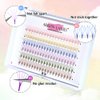 Colored Premade Fans Eyelash Extensions 5D 12mm Professional Colored Individual Lashes Volume Lash Extensions Ponited Base Premade Fans