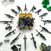DSPITWOD Army Weapon Pack for Military Mini Figure Building Block Set with Guns Helmets Tools E.O.D Suit SWAT Accessories Compatible with Classic Block Toys for Kids Age 6 8 10 12 Years
