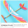 NUOBESTY 10Pcs Rubber Band Powered Aircraft Airplane Model Wood Airplane Kits Throwing Glider Airplane Toy for Outdoor Sports Toy ＆ Kids Toys
